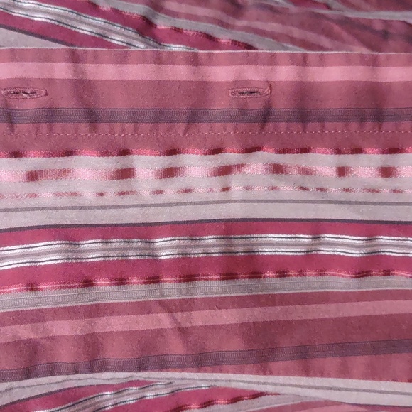 New York & Company Pink Striped Shirt, M - Picture 7 of 7